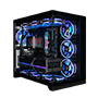SET QUBE Dual Chamber Mid Tower Black
