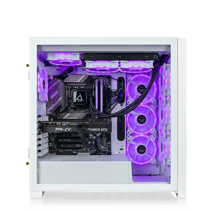 CLX HORUS GAMING PC - HORUS ICUE 5000X Mid Tower White - Image 3