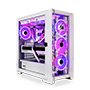 SET OBELISK Glass Mid Tower White