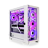 CLX SET ADVANCED GAMING DESKTOP - SET OBELISK Glass Mid Tower White - Thumbnail 1