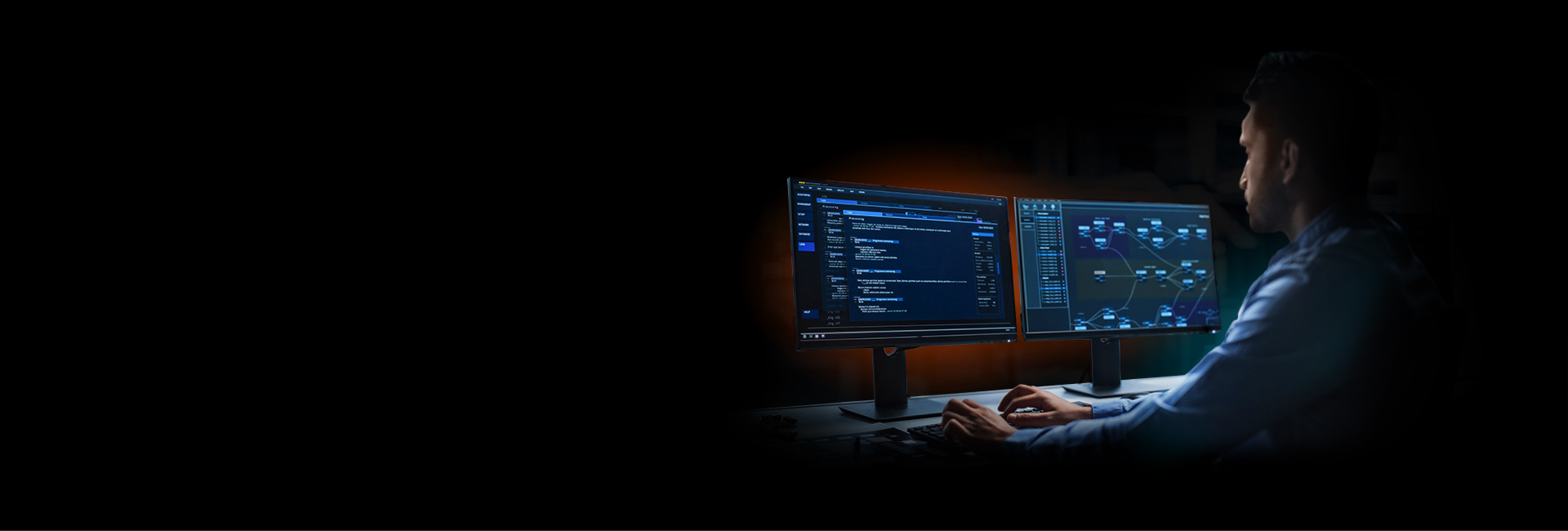 Future ready tech for AI creators background