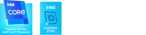 Intel and Thunderbolt logos