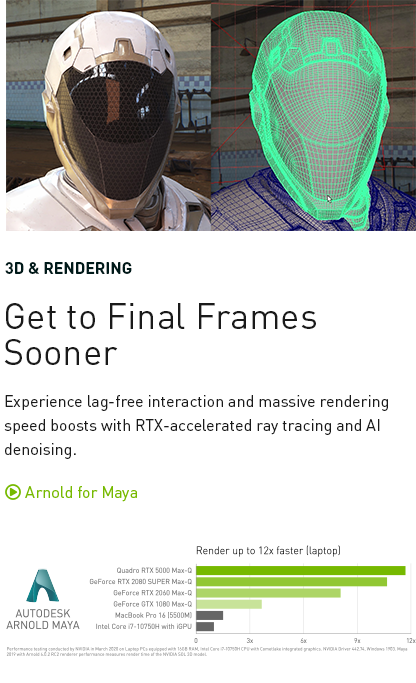 Nvidia Studio - 3d and Rendering - Get to final frames sooner