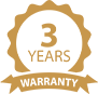 3 years warranty icon